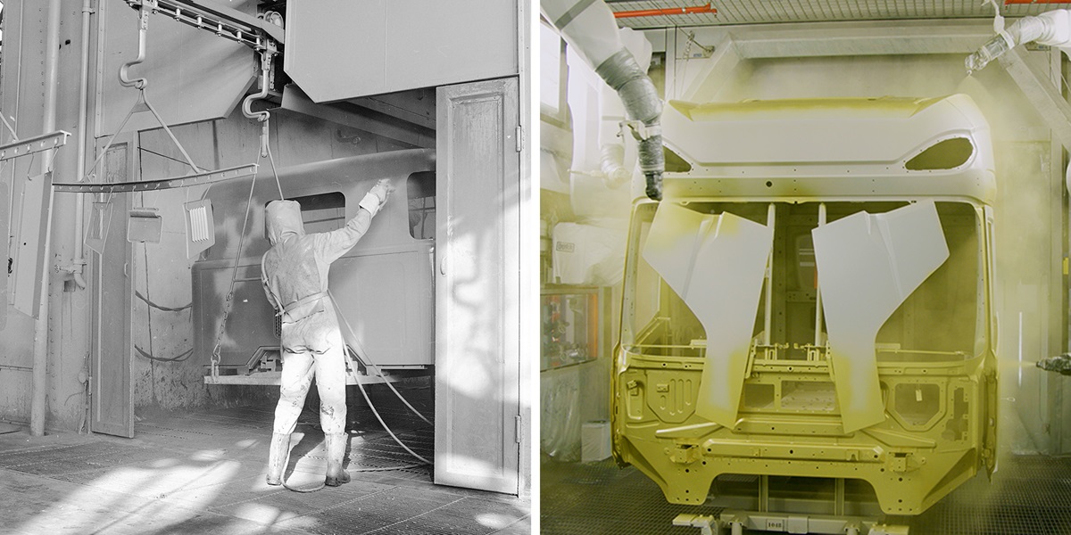 Cab paint shop